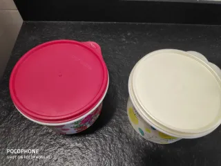 Lote Tupperware Flores y Piñas