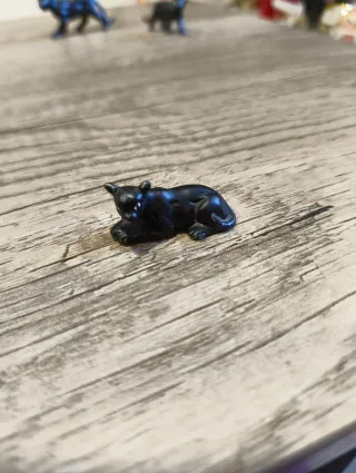 Set 3 Pantere Ceramica Art Dèco