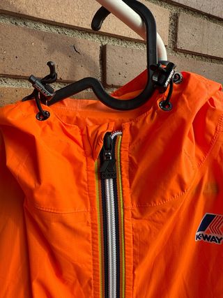 Chubasquero K-Way Naranja Talla M