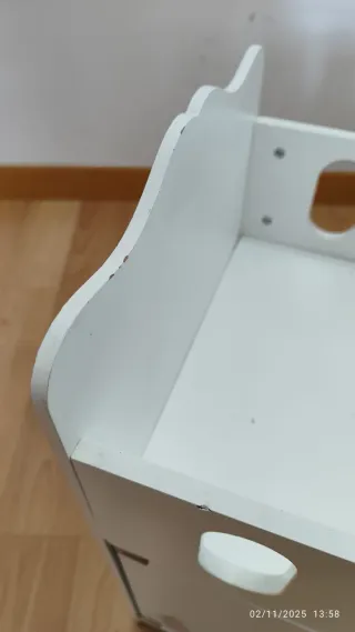 Cuna para muñecas blanca