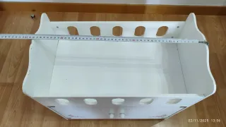 Cuna para muñecas blanca