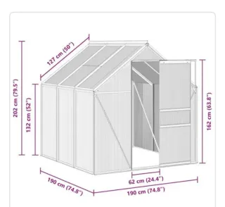 Invernadero con Base y Marco