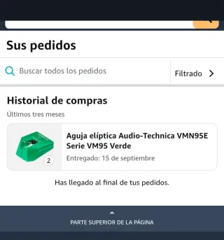 Aguja Audio Technica VMN95E NUEVA sin abrir