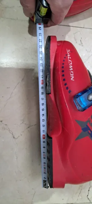 Botas de esquí rojas para niño 24/24,5