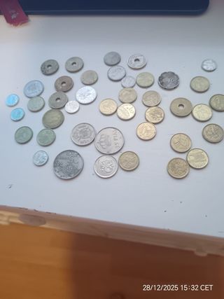 Lote de monedas antiguas