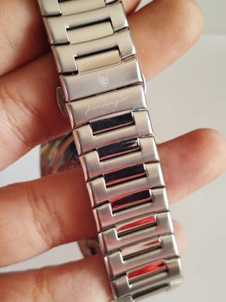 Reloj Poedagar Acero Negro Nuevo