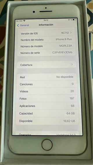 iPhone 8 Plus Apple Bianco