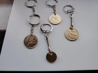 Portachiavi artigianali con 10 Lire