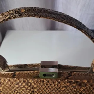 Bolso Piel Serpiente Vintage