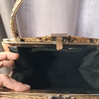 Bolso Piel Serpiente Vintage