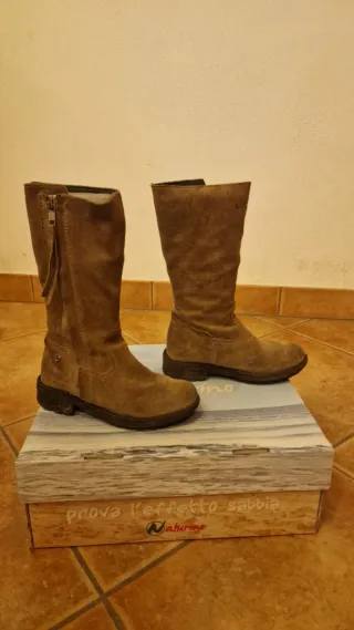 Stivali in pelle Naturino marrone