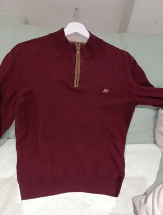 Jersey granate Pedro del Hierro cremallera