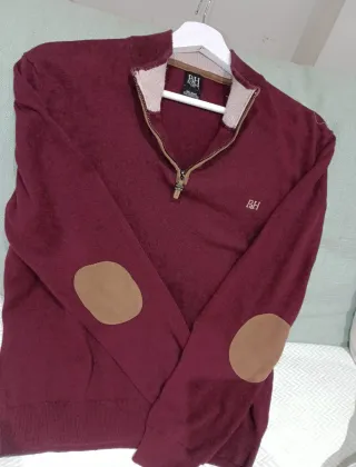 Jersey granate Pedro del Hierro cremallera