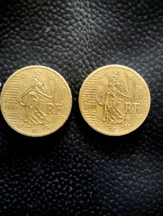 Monedas de 50 céntimos de sembradora 1999 y 2001