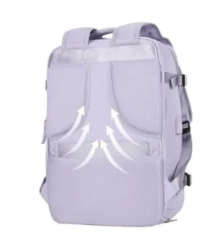 Mochila Mikomika nueva beig y azul claro