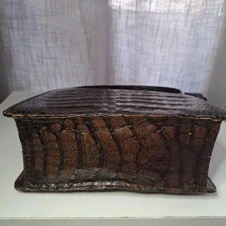 Bolso de piel de aligátor vintage