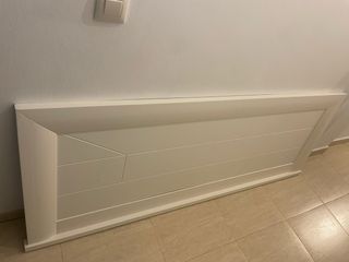 Cabecero de madera blanco para cama