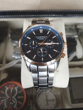 Reloj Viceroy Cronógrafo Azul y Dorado