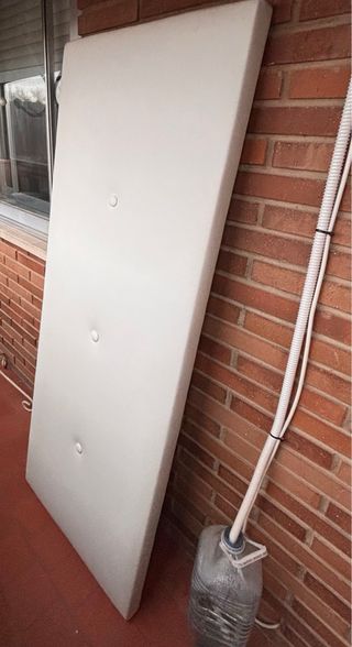 Cabecero Cama 150 Piel Sintética Blanco