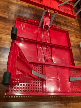 Mesa Plegable Camping Roja