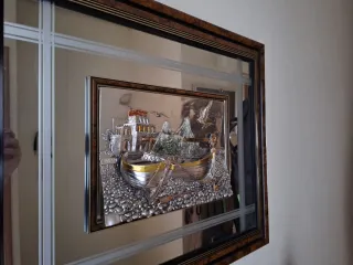 Cuadro Decorativo Metal y Madera