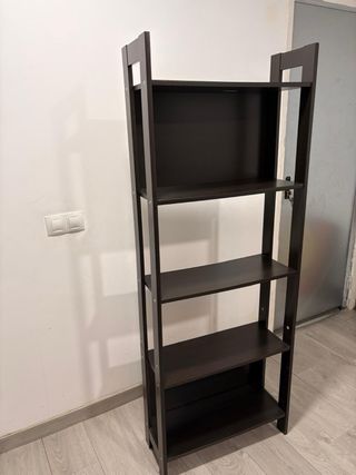 Estantería Escalera Negra Madera