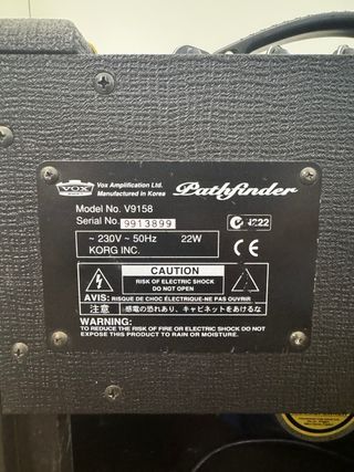 Amplificador VOX Pathfinder 15