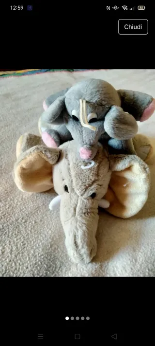 N.2 peluches elefante