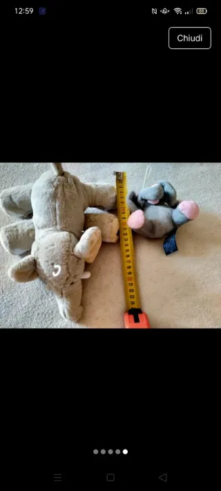 N.2 peluches elefante