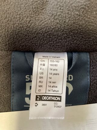 Chaqueta de esquí infantil Decathlon