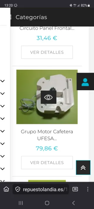 Motor principal cafetera Ufesa Supreme Barista