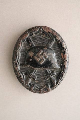 Placa Insignia Herido Distintivo Negro Alemania