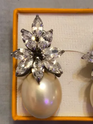 Espectaculares Pendientes Madreperlas Certificadas