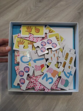 Puzzle Peppa Pig Números 3-4 años