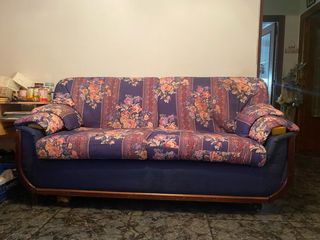 Sofá 3 plazas estampado floral