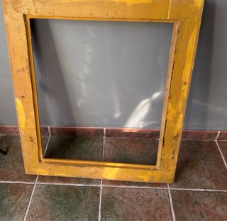 Marco de fotos dorado estilo barroco