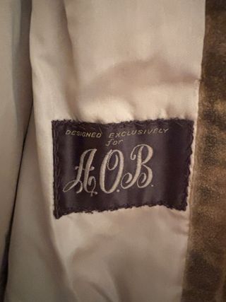 Abrigo largo piel lobo americano