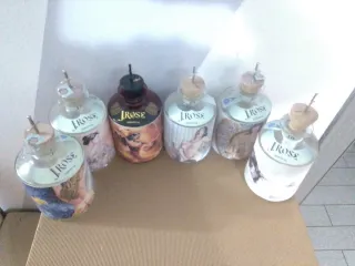 Set 6 bottiglie Gin J.Rose vuote Milo Manara Palma