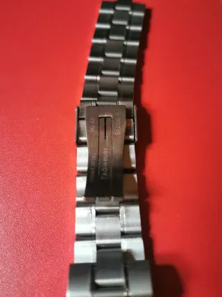 Correa de metal TAG Heuer Kirium Plata, 22mm.