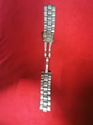 Correa de metal TAG Heuer Kirium Plata, 22mm.