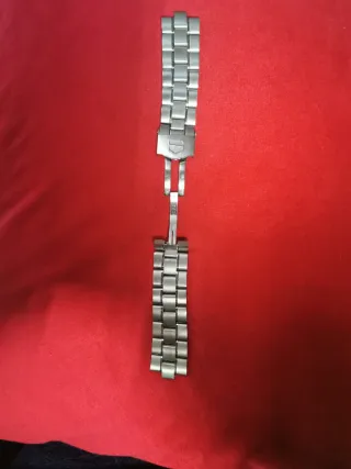 Correa de metal TAG Heuer Kirium Plata, 22mm.