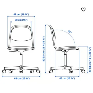 Escritorio y silla infantil blanco
