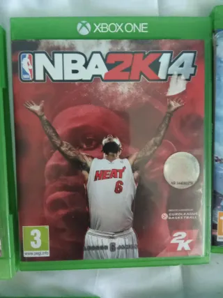 Lote 5 Videojuegos Xbox One: FIFA 19, NBA 2K14, St