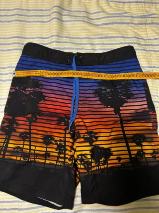 Bañador palmeras atardecer