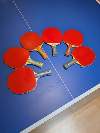 Lote 6 palas ping pong Artengo