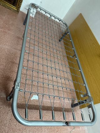 Somier metálico gris regalo colchon