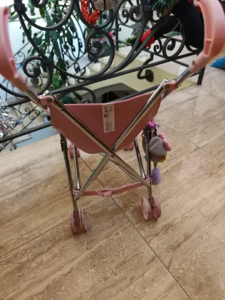 Carrito de juguete rosa Valentina