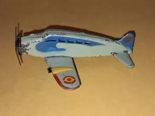 Avión de hojalata antiguo años 40