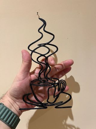 Tazzina caffè Line Art – decorazione in stampa 3D