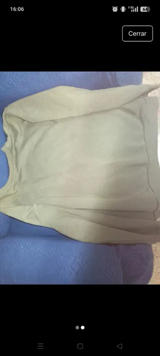 Sudadera verde con estampado París